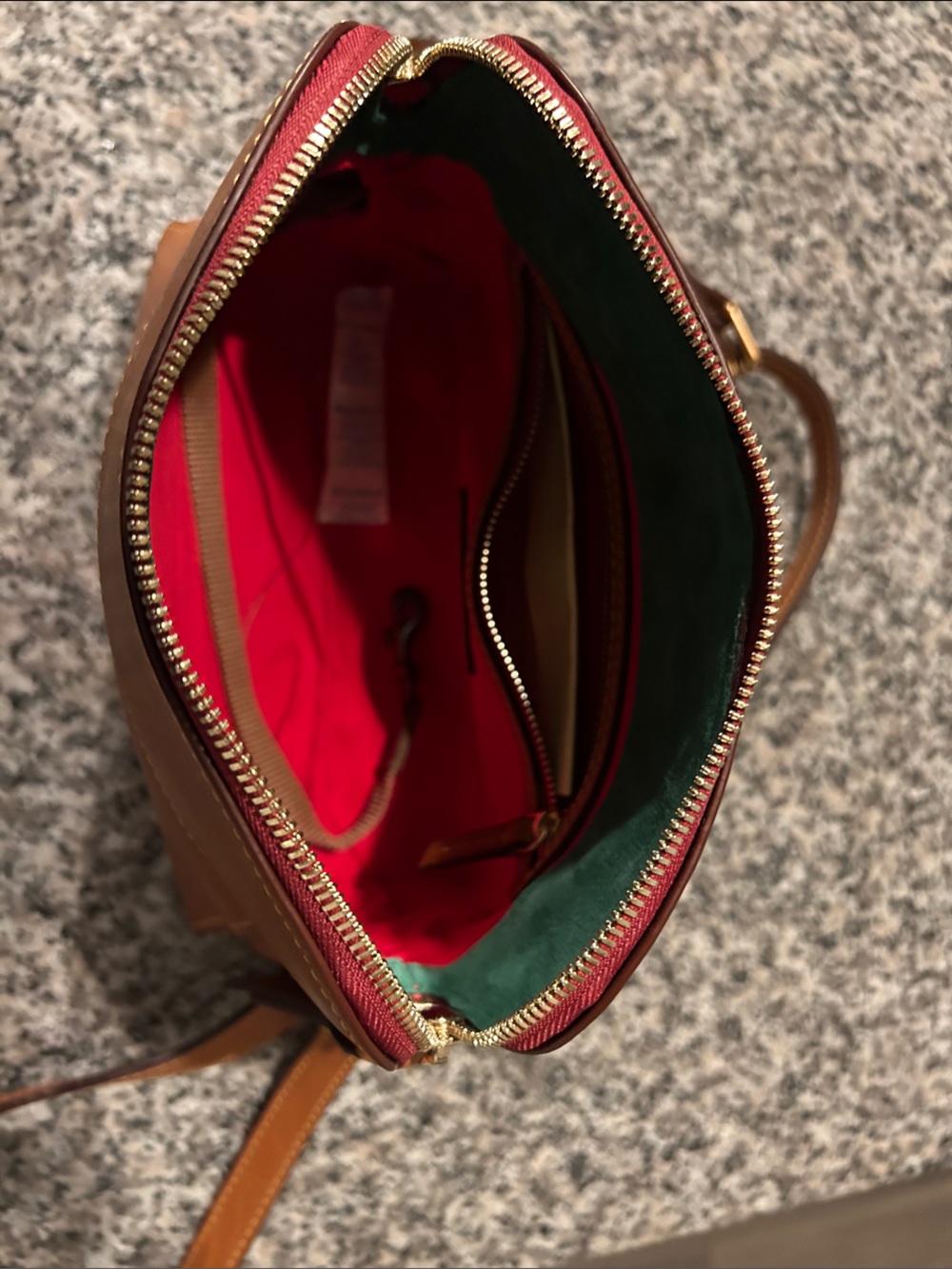 Dooney & Bourke Brown Leather Crossbody Bag - Picture 2 of 5